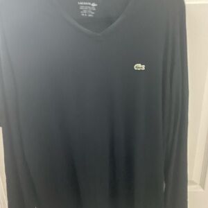 Lacoste Men's Black Long Sleeve Tee